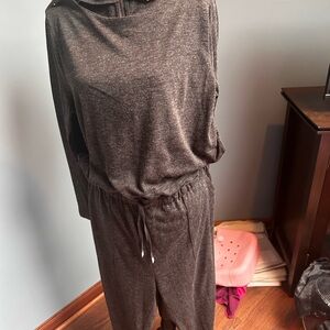 Soft Surroundings Charcoal Jumpsuit